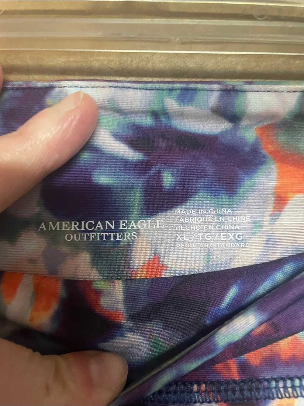 size XL floral 2” inseam American Eagle workout shorts